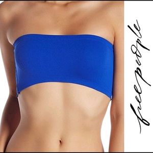 NWT Free People Nina Bandeau in Blue Flame XS